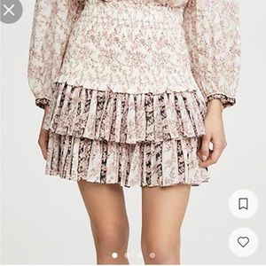 Isabel Marant Étoile Naomi skirt color: Ecru/Black. Size 34